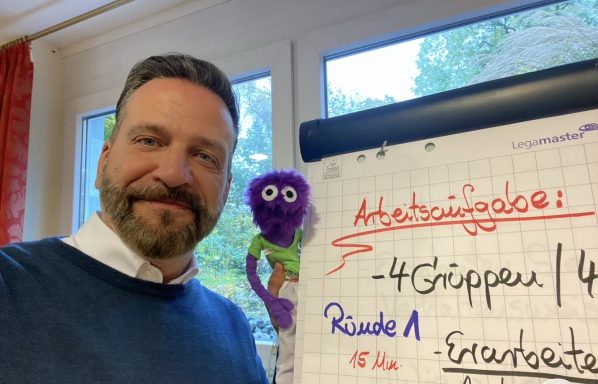 Workshop mit Kunden Maskottchen